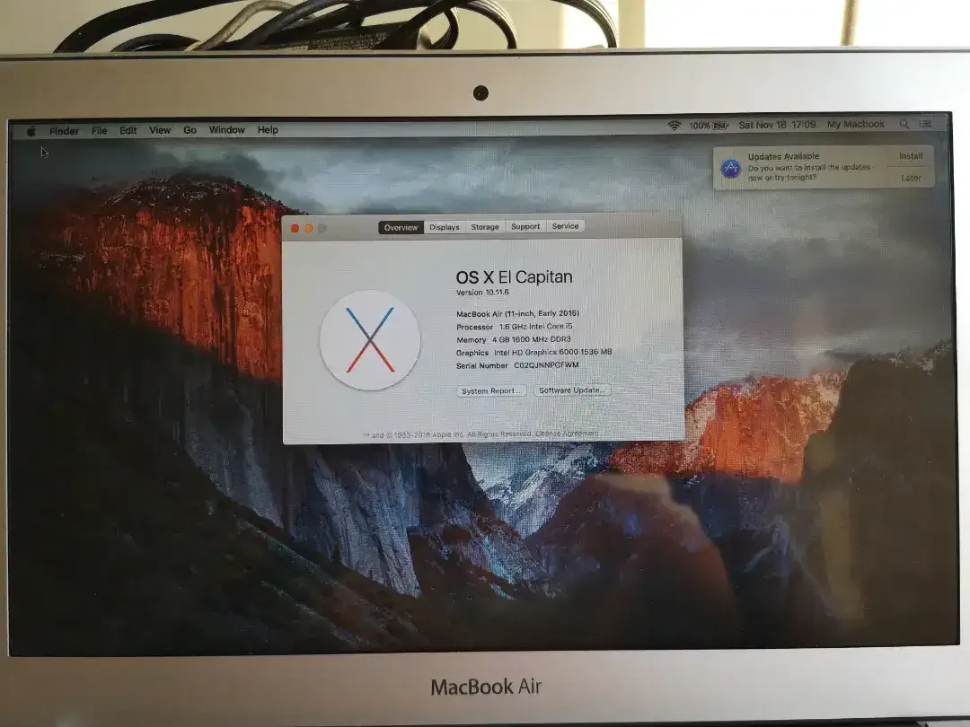 Macbook air 11 inch 2015 - Image 8 of 10