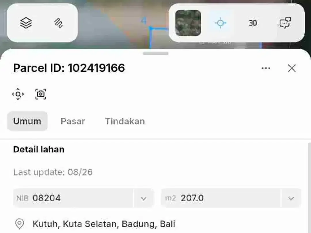 Dijual Tanah 207m2 Untuk Villa dekat Pantai Pandawa - Image 9 of 10