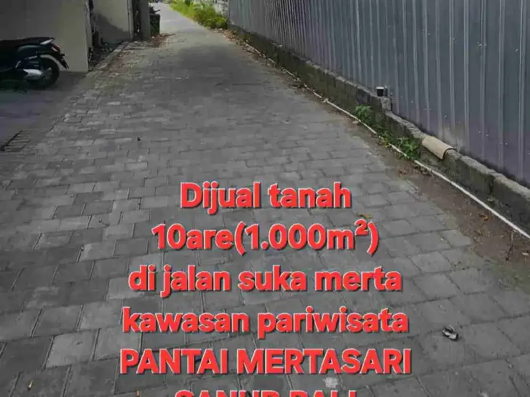 jual tanah 10 are jalan sukamerta sanur,kawasan villa - Image 2 of 6