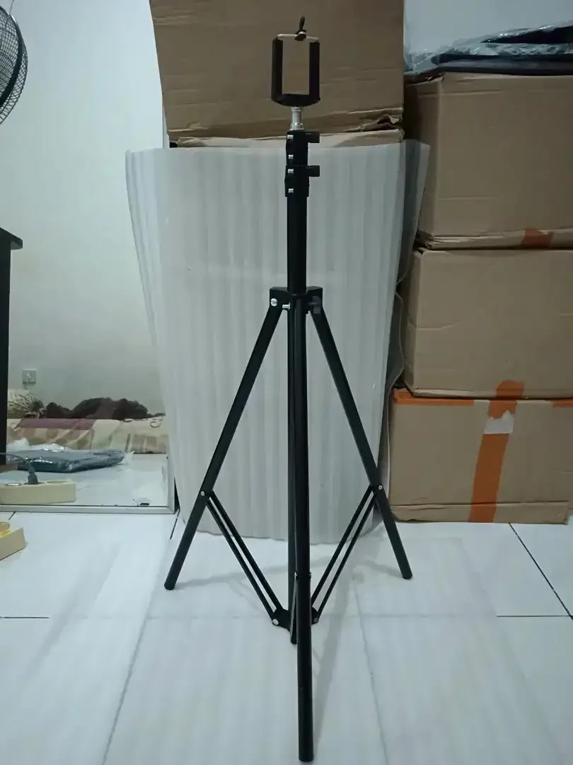 70rb Tripod Stand kamera Portable handphone+Holder Tinggi Max 210cm - Image 3 of 4