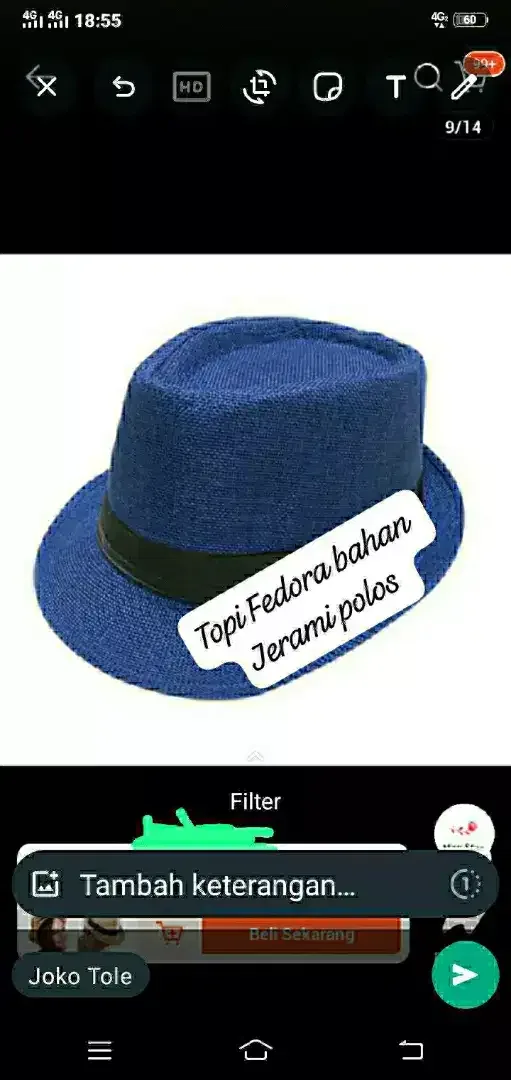 Topi Fedora dan Tompi Jazz - Image 7 of 10
