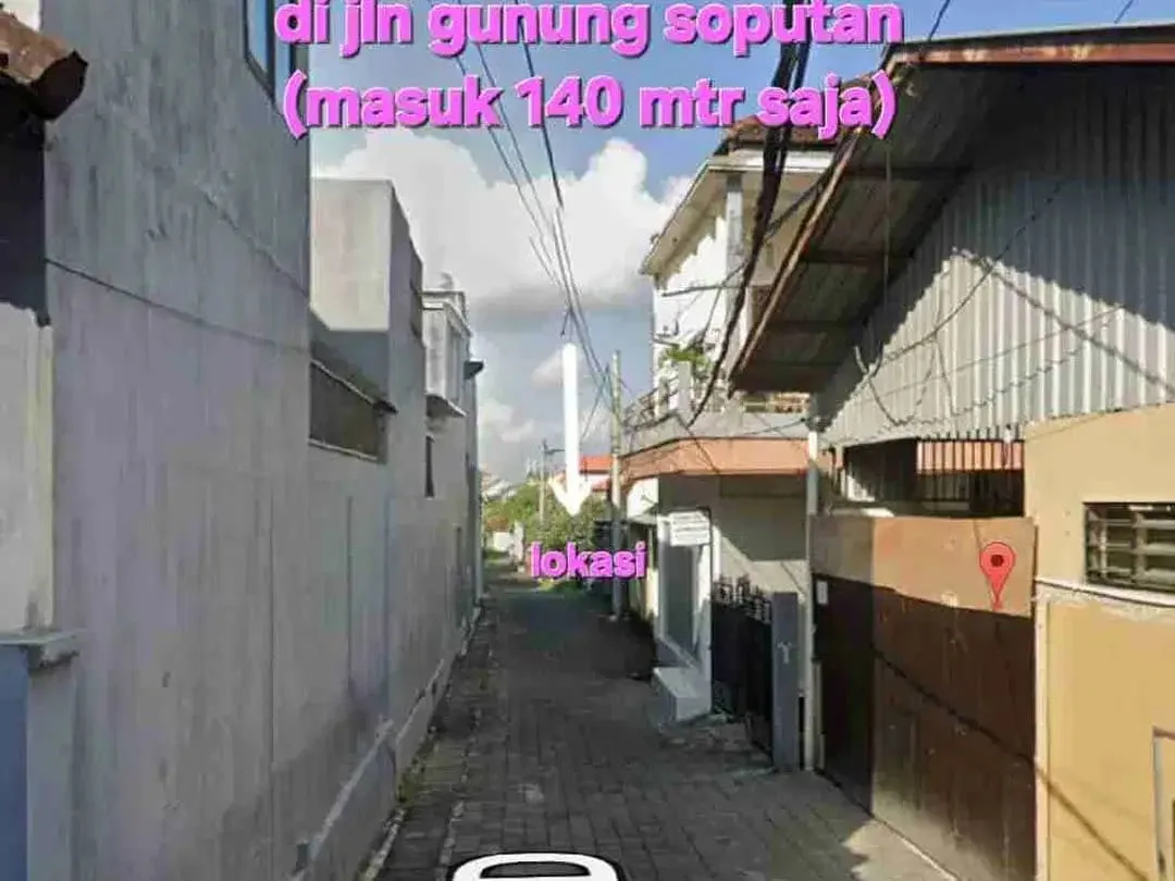 jual tanah 192m2 gunung soputan denpasar - Image 7 of 10