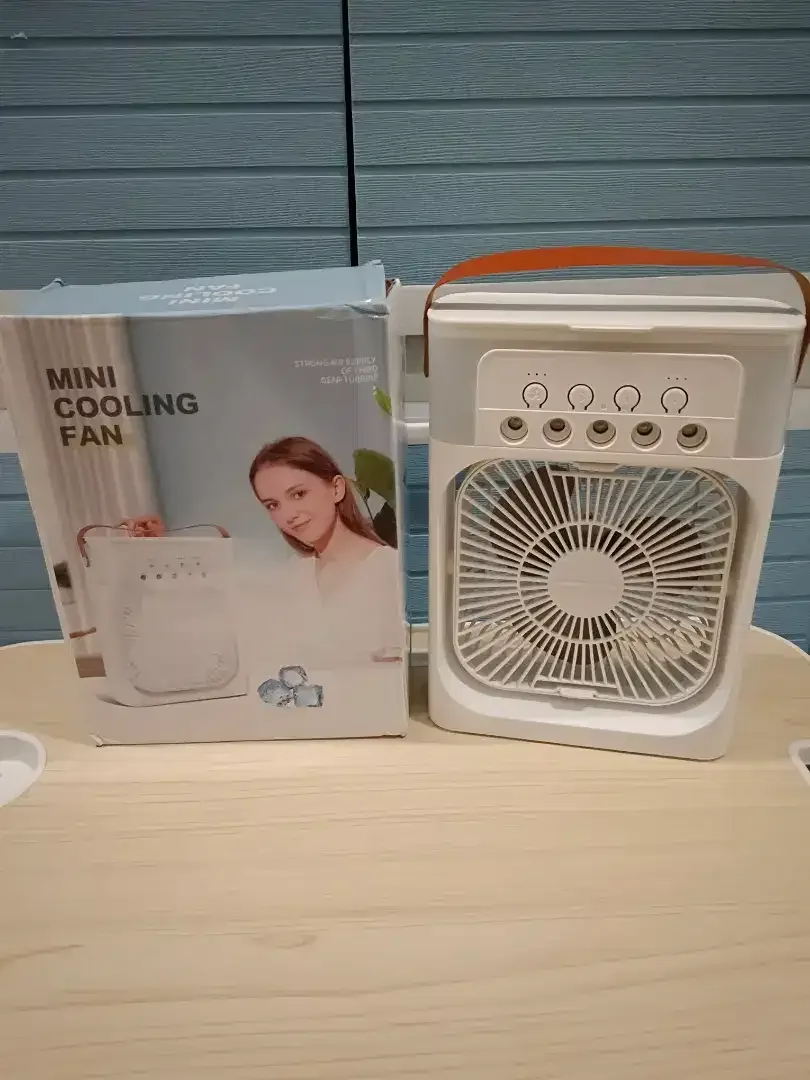 Kipas Mini Ac Portable Air Cooler Fan 10W Uk. 18x7x24cm Ada 3kecepatan - Image 2 of 10