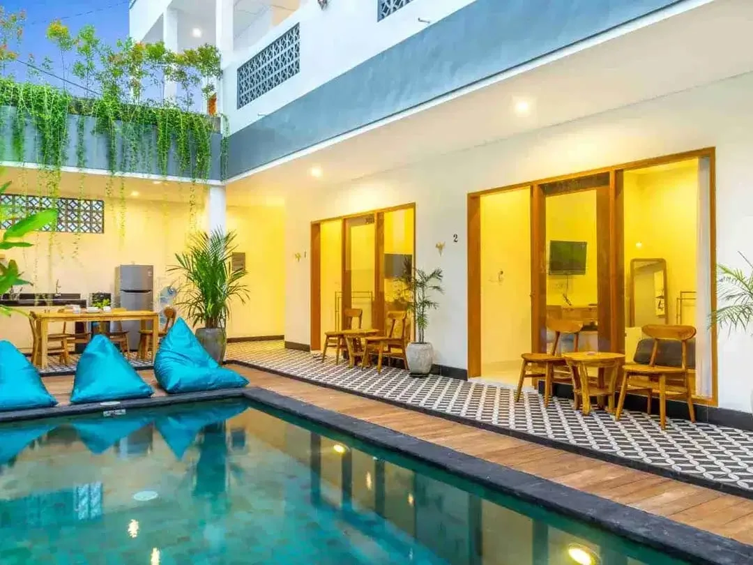 FREEHOLD GUEST HOUSE 7kamar Berawa canggu pool SHM IMB 7MILYARD , okupansi 90% - Image 3 of 10