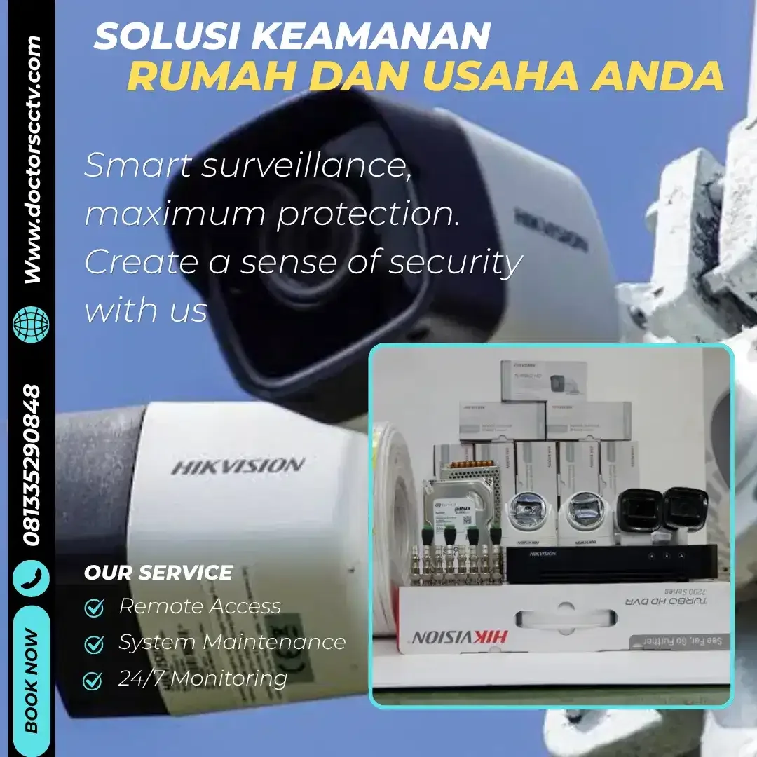 PROMO CCTV MURAH BERKUALITAS, PAKET CCTV 8 KAMERA - Image 6 of 6