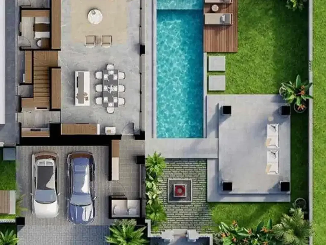 Dijual Villa Mewah Jimbaran Bali SHM, Private Pool & Resort Style - Image 7 of 10