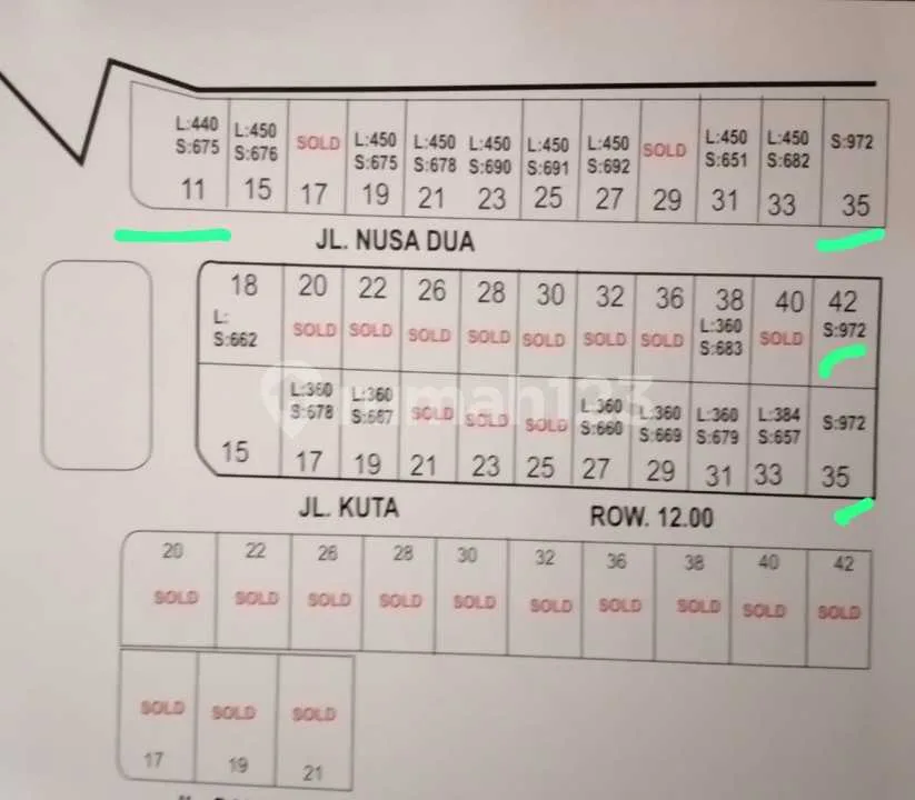 Developer Sale! Kavling Puri Gading Jimbaran - Row 12M, Mulai 360 MÂ², Hanya 750 Jt/Are! Cepat Habis! - Image 2 of 2