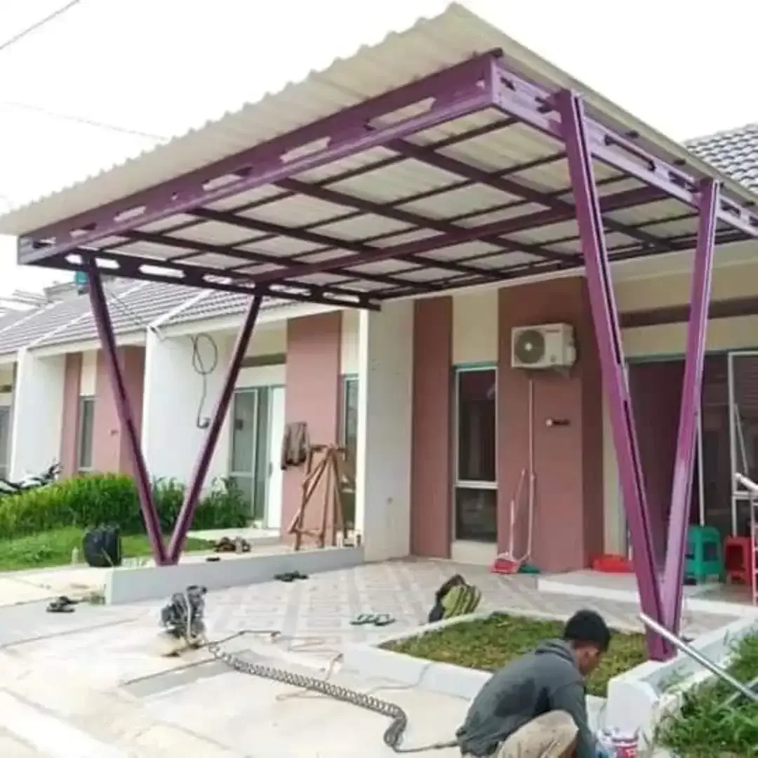 Kanopi, Canopy besi hollo, kanopi baja ringan, rangka baja ringan,Pvc - Image 1 of 8