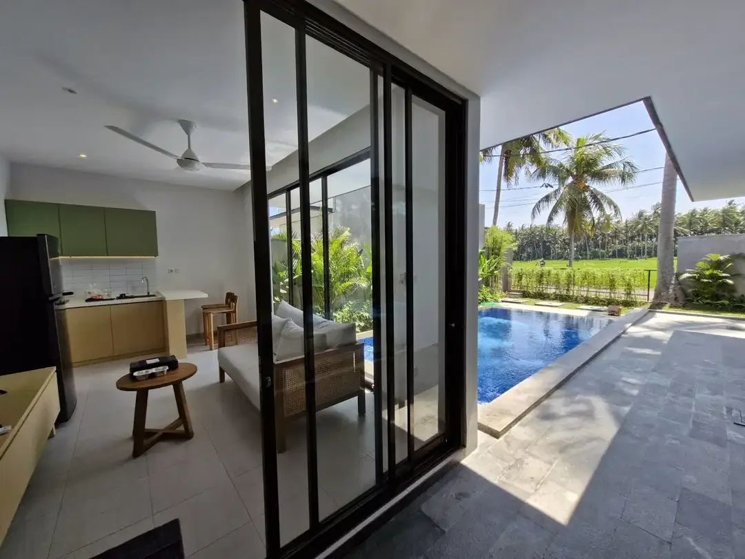 VILLA FOR RENT MONTHLY IN UBUD WITH RICE VIEW - Image 3 of 9