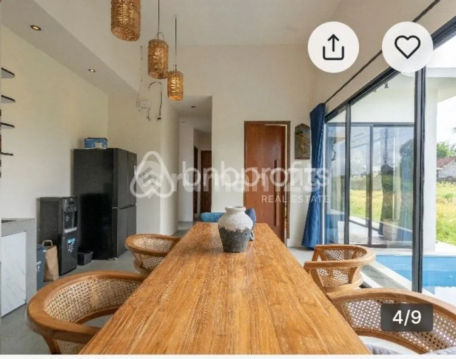 For rent the villa is in the middle of a large rice field, rice field view Sayan 10 menutes from Central Ubud Gianyar, mongkey forest sentral Ubud Gianyar Bali Indonesia FOR Rent Villa 12 menutes - Image 1 of 4