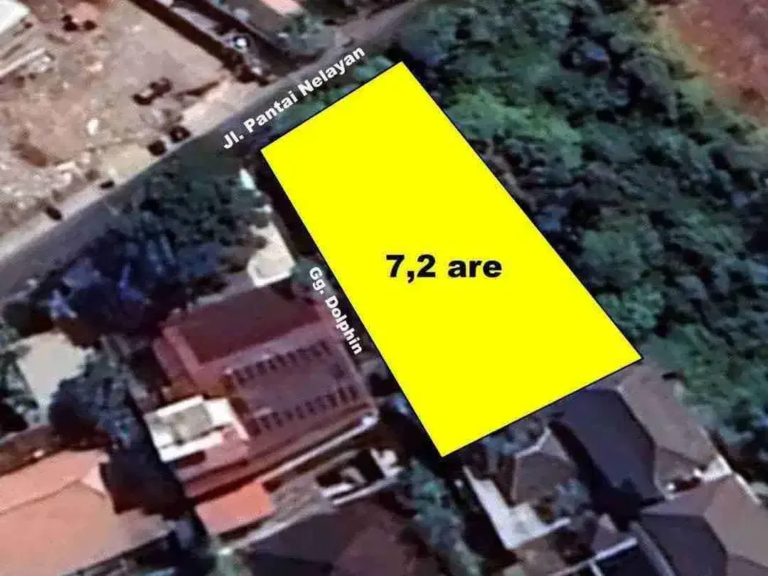 Dijual Tanah Lokasi Premium & Komersil jln utama di Pantai Nelayan, Canggu - Image 1 of 4