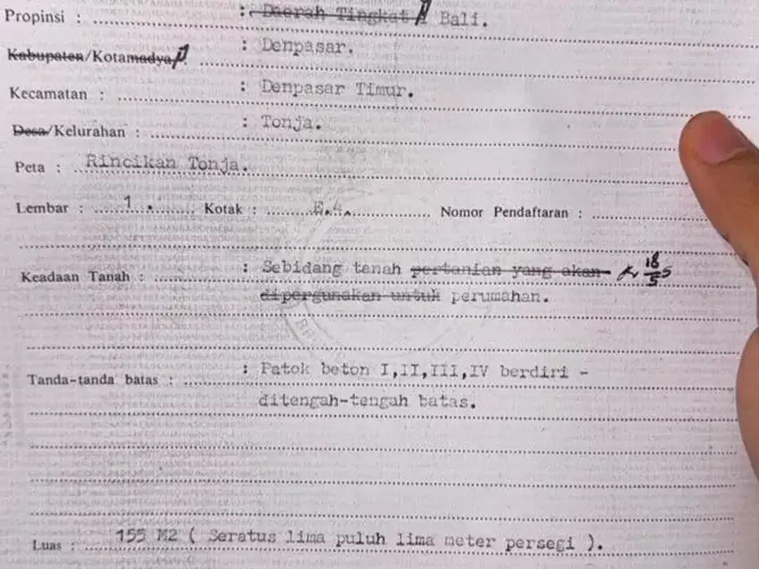 DIJUAL TANAH + BANGUNAN RUMAH TUA – DENPASAR UTARA - Image 4 of 5