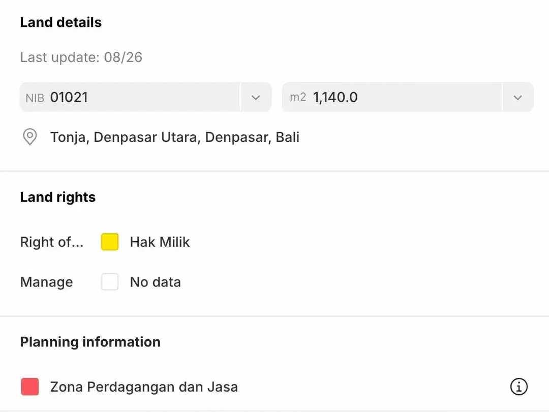 TANAH BERISI BANGUNAN KANTOR DI GATSU TIMUR DENPASAR DEKAT MALL - Image 7 of 10