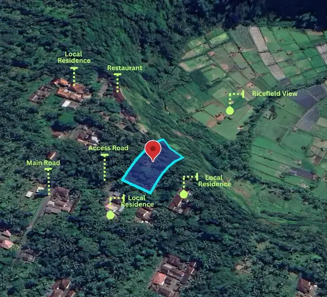 For sale 2350 sqm land with incredible natural views in Karangasem - Image 2 of 6