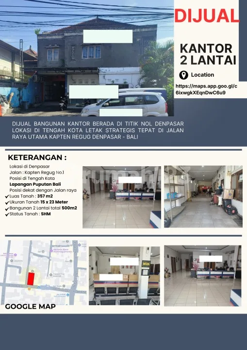 Dijual Office Building Strategis di Jantung Kota Denpasar 212 - Image 2 of 4