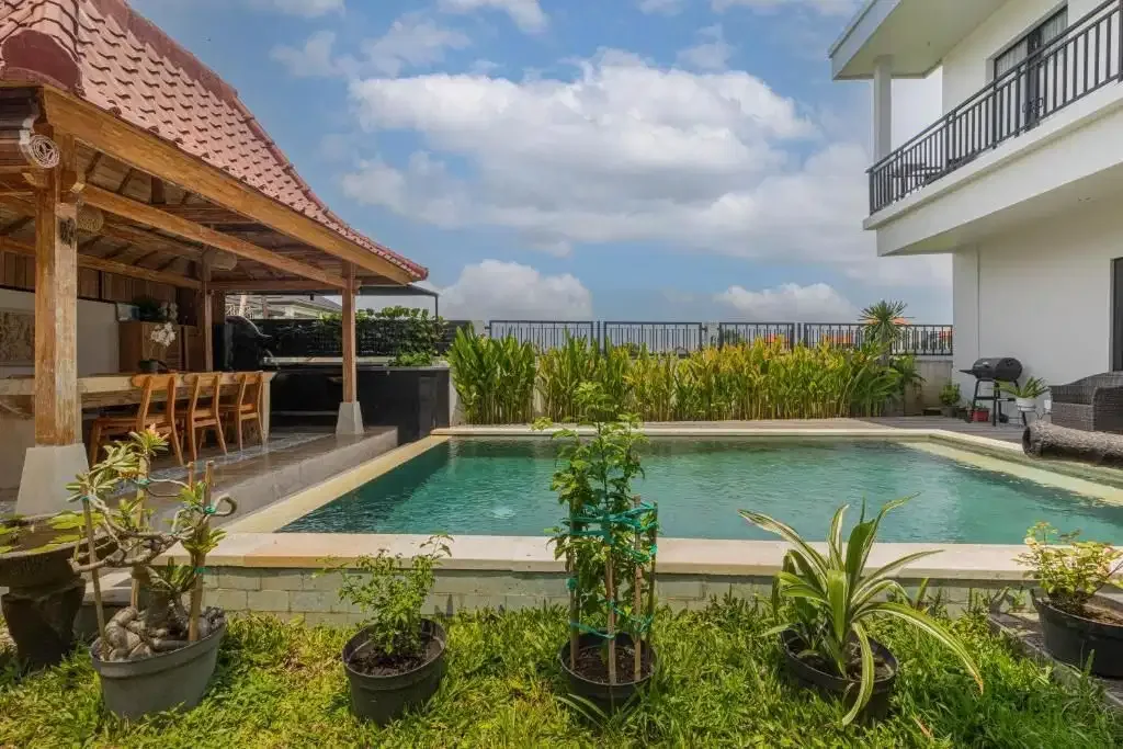 dijual villa lantai 2 view sawah lokasi sanur - Image 2 of 8