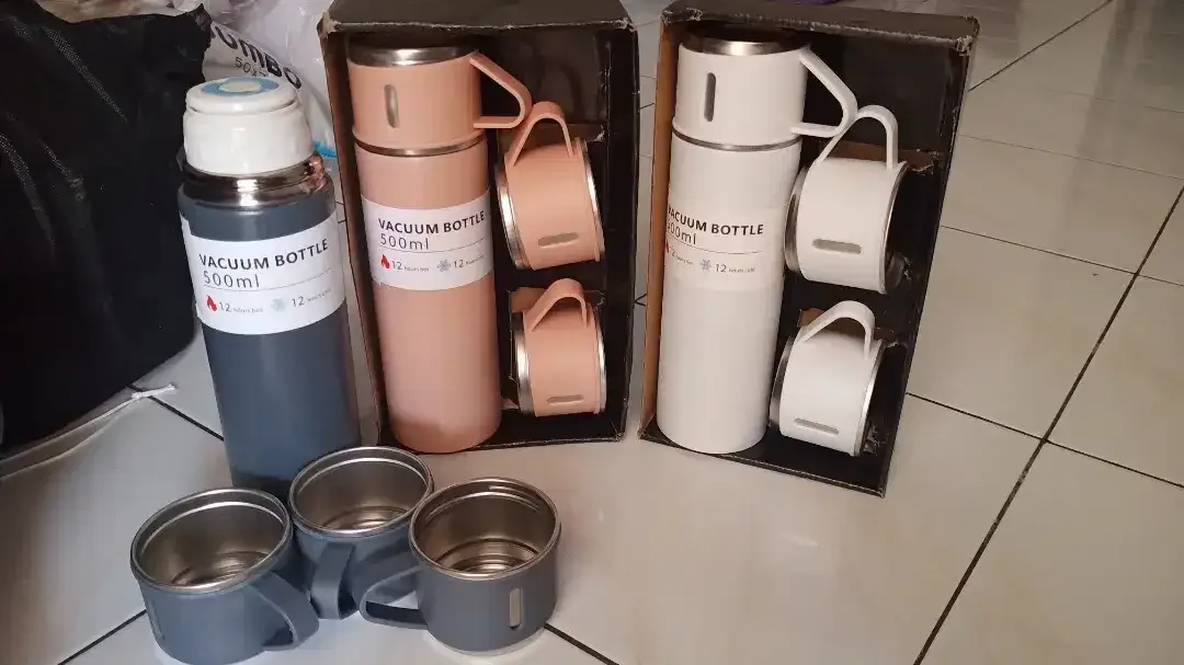 Dijual Murah 60rb SEPAKET(BARU)Termos Sultan Vacuum Flask Set 500ml - Image 4 of 4