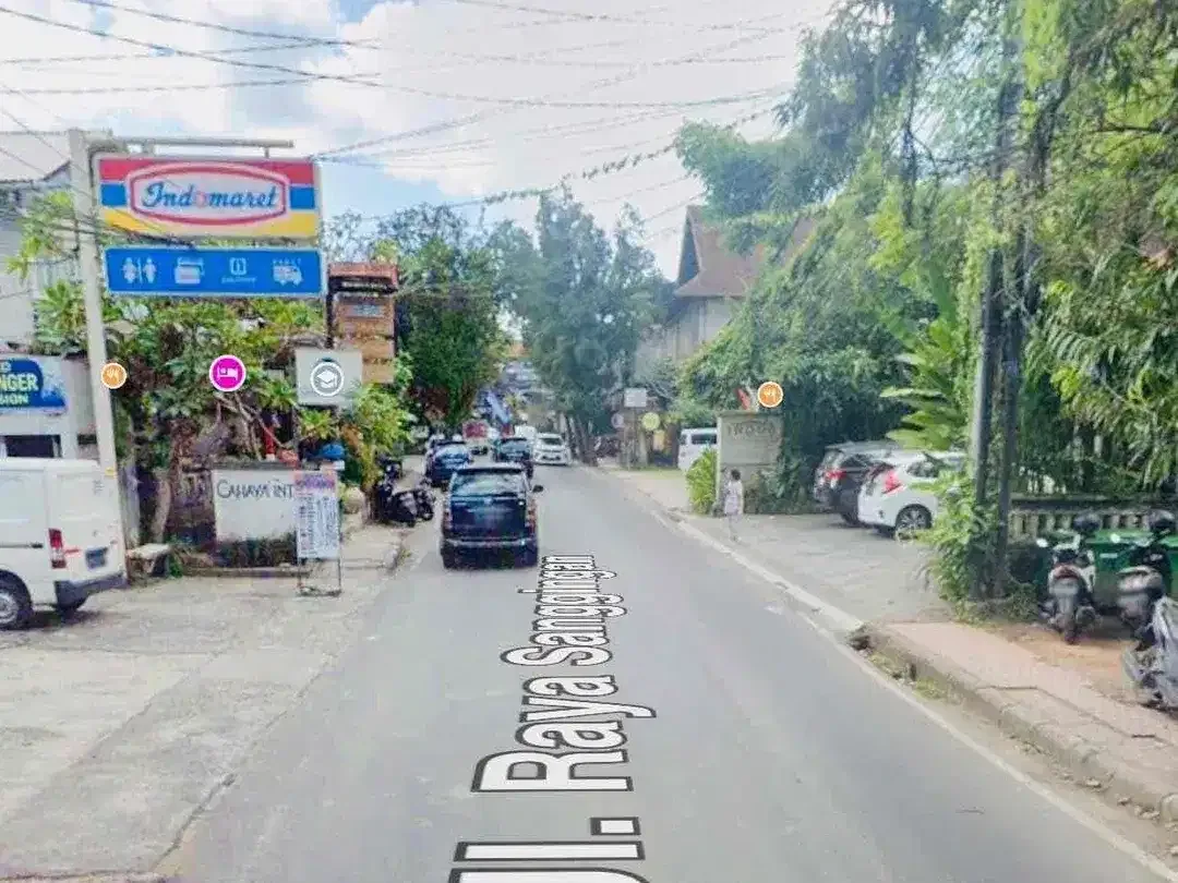 Tanah premium di jalan raya kedewasaan Ubud dekat dgn central Ubud - Image 1 of 6