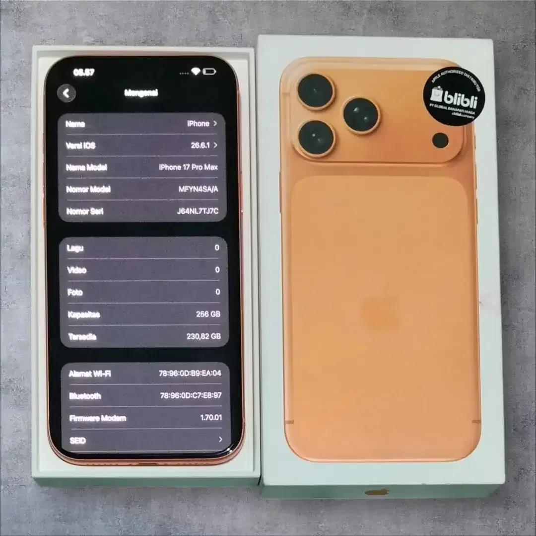 Iphone 17 ProMax 256 GB ibox Garansi On Istimewa - Image 2 of 3