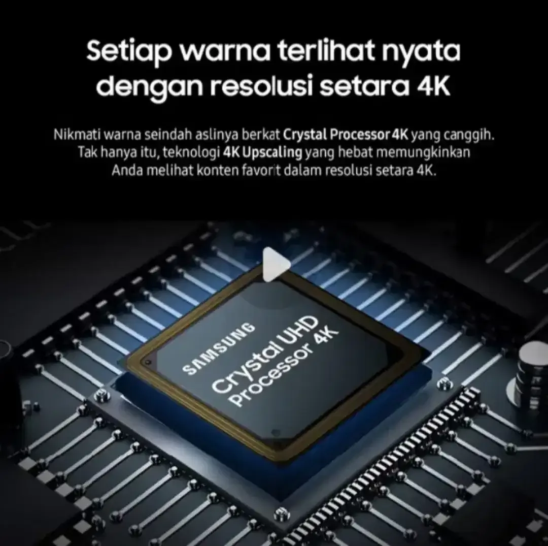 Samsung 43 SmartTV Crystal UHD 4K Netflix YouTube Digital BARU - Image 2 of 6