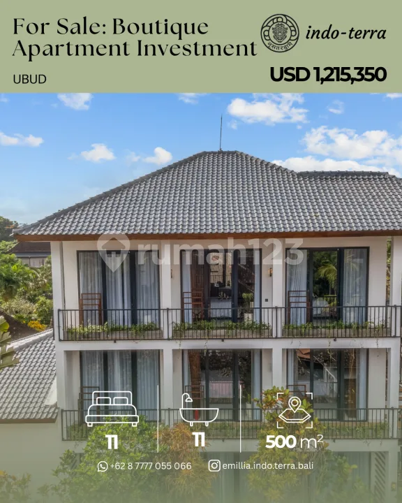 Apartment Boutique 11 Unit di Ubud - Investasi Siap Jalan - Image 1 of 4