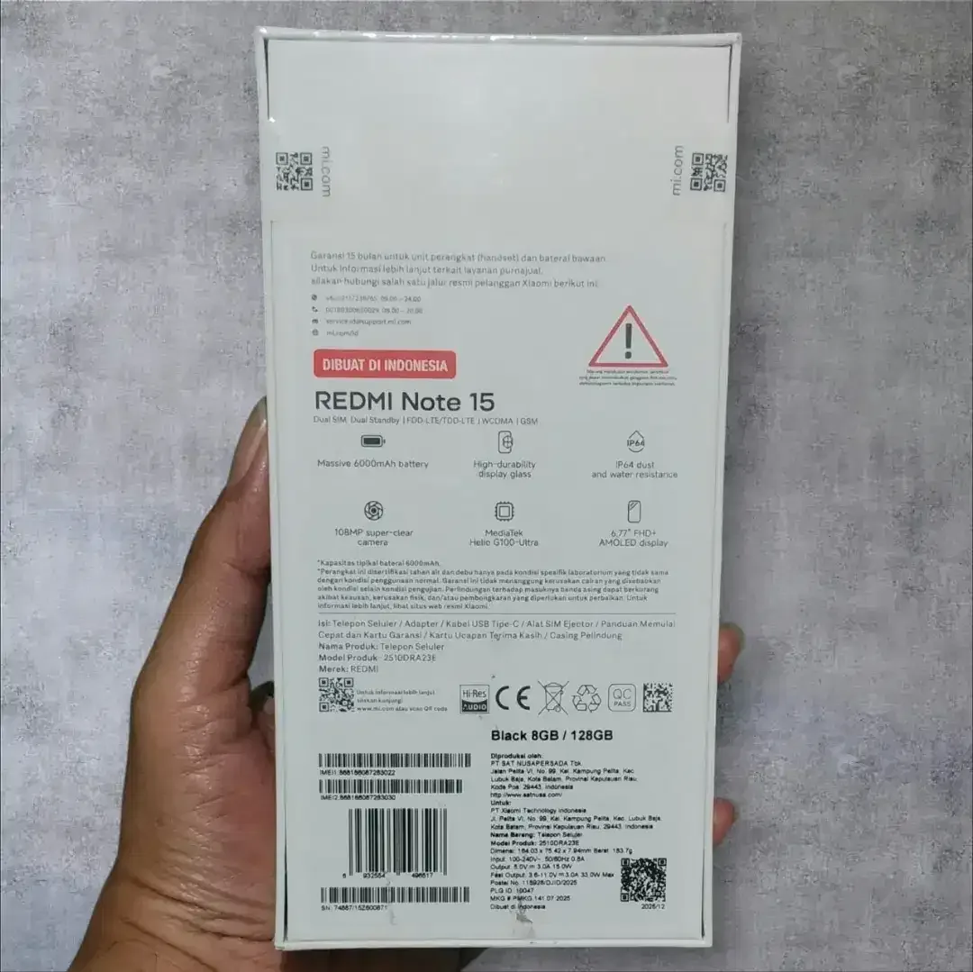 Xiaomi Redmi Note 15 8/128 Segel New Black - Image 2 of 3
