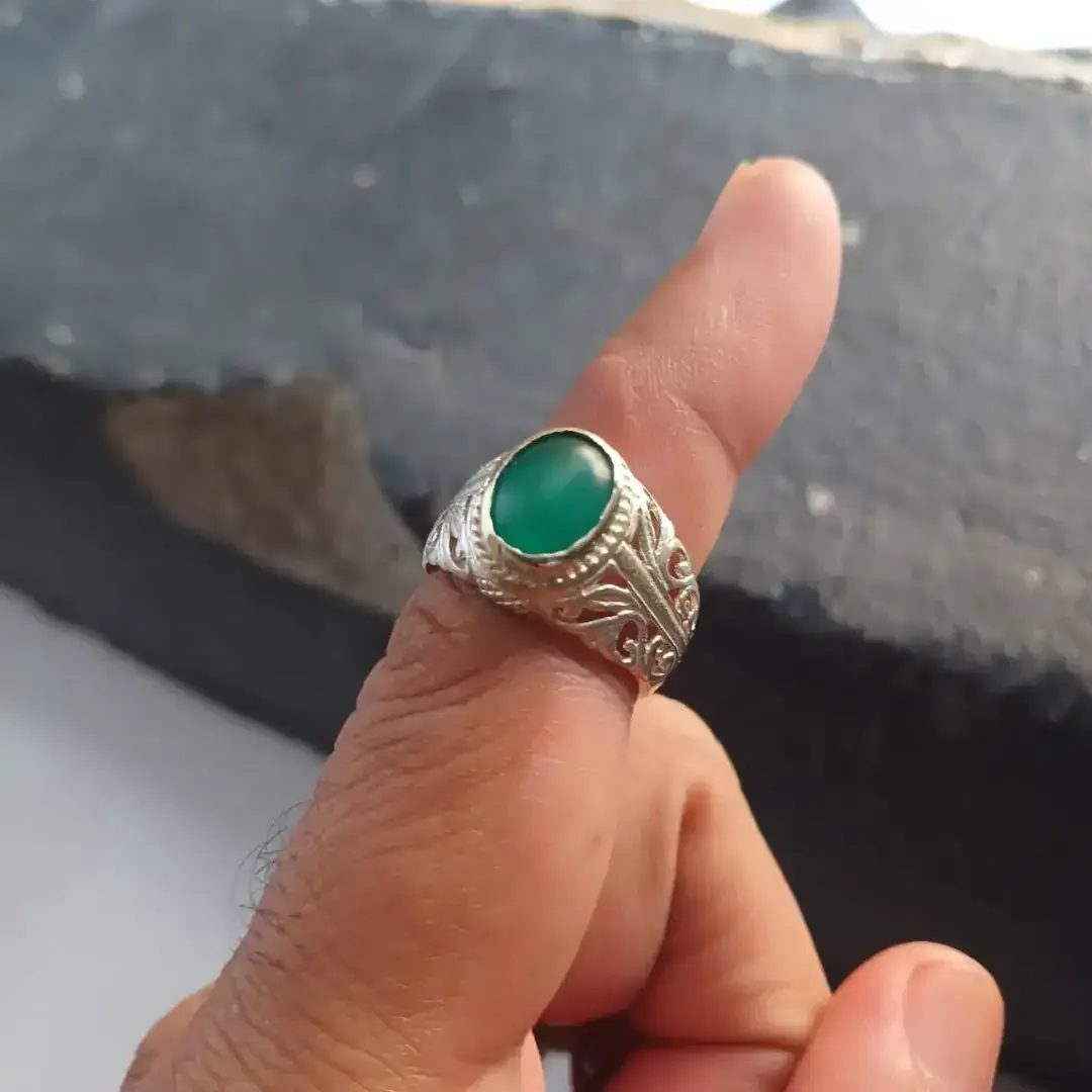 Cincin Natural Hijau Lumut - Image 6 of 7