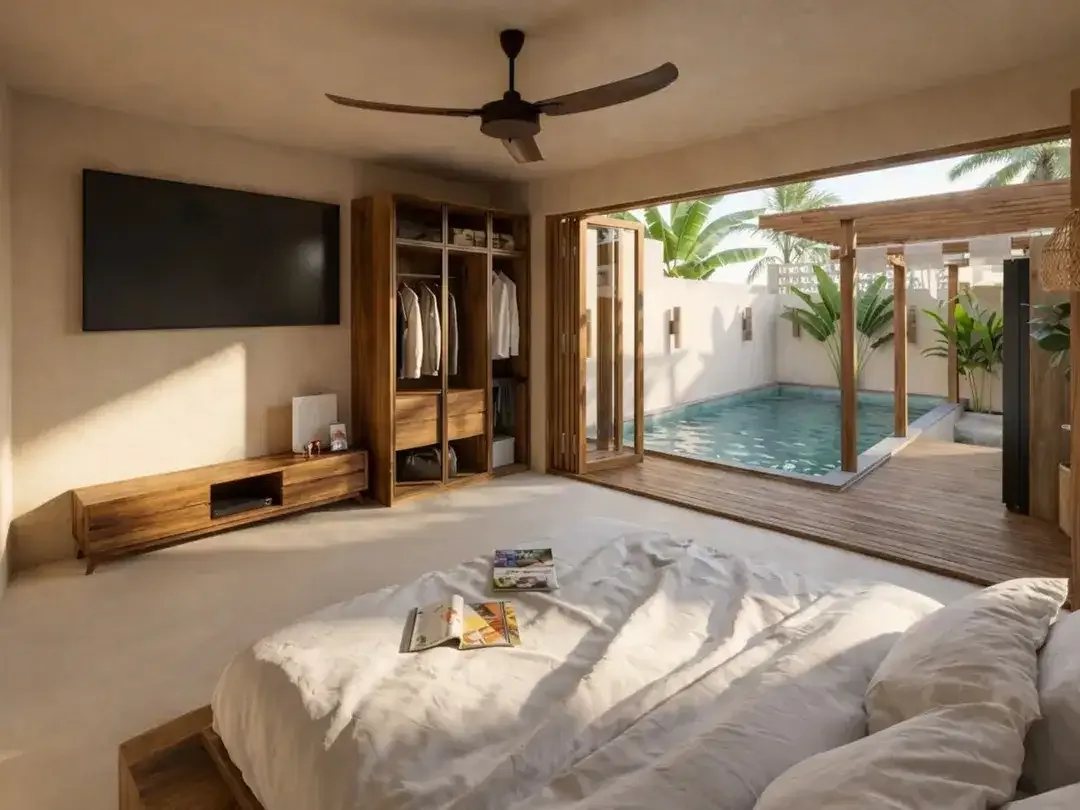 Villa dengan konsep modern Mediterranean di daerah Melasti dekat Ungasan, Badung. - Image 7 of 8