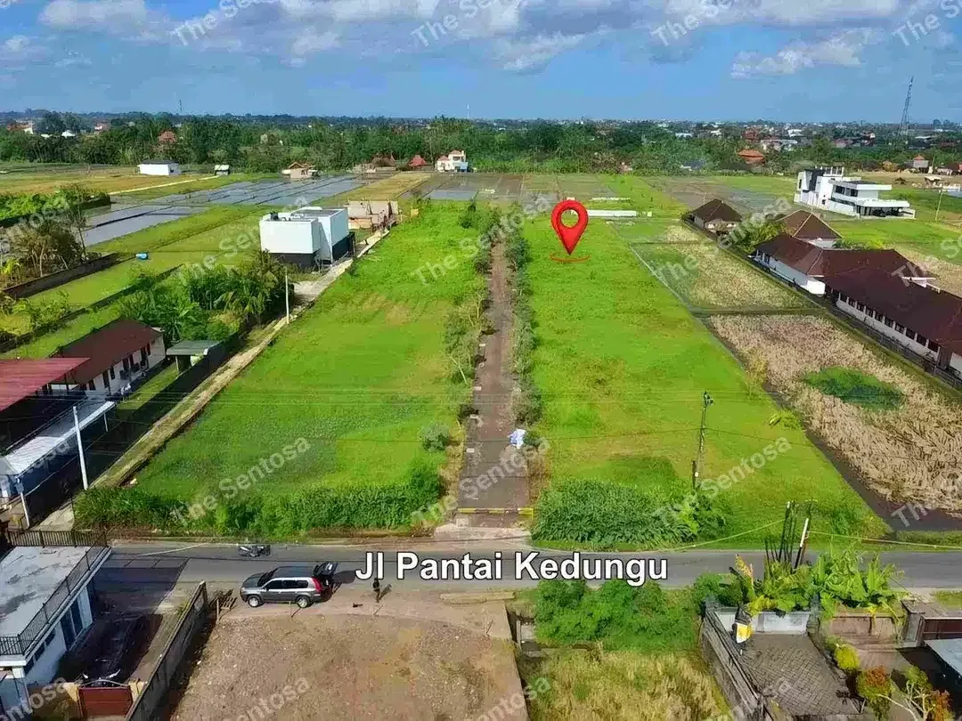 Tanah Pantai Kedungu dekat pantai view sawah lingkungan villa - Image 2 of 10
