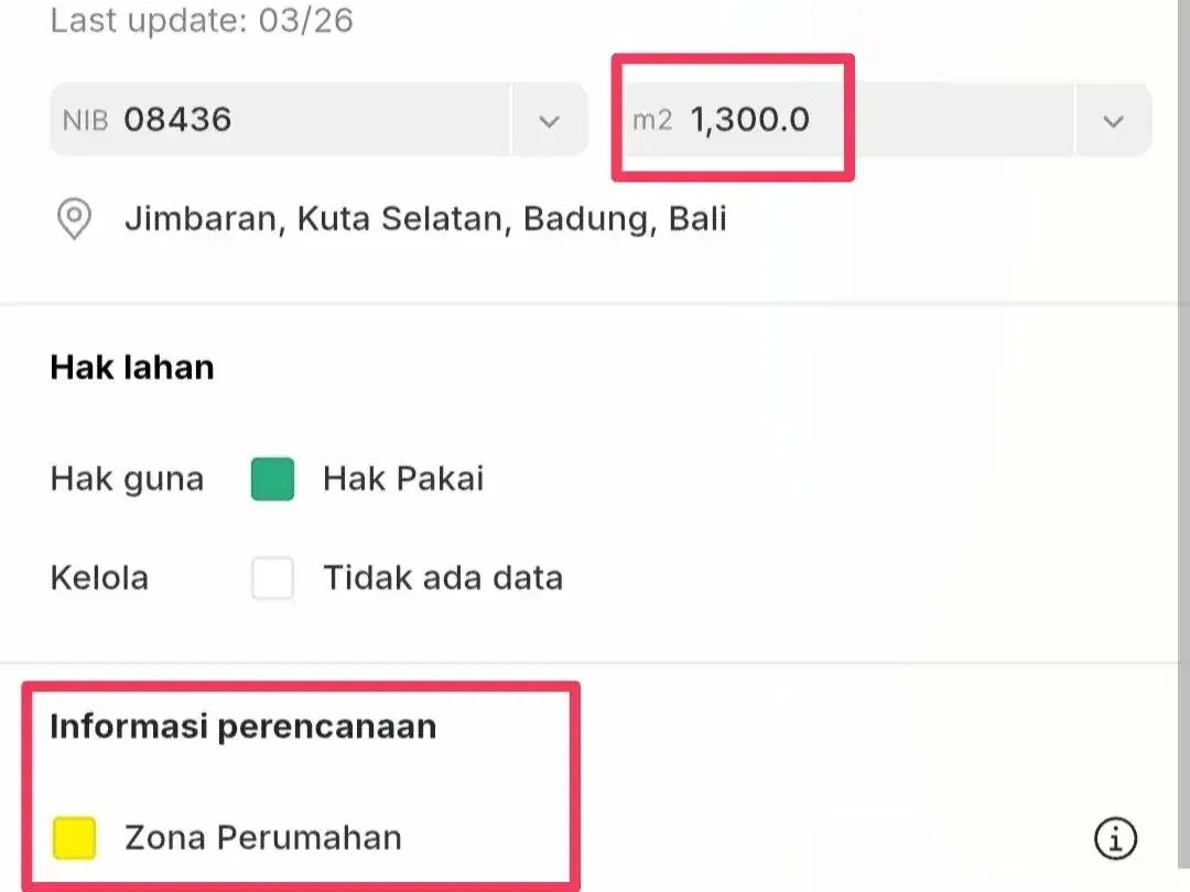 Tanah Jimbaran Bawah Dekat Kampus Unud Bonus Villa Joglo - Image 4 of 10