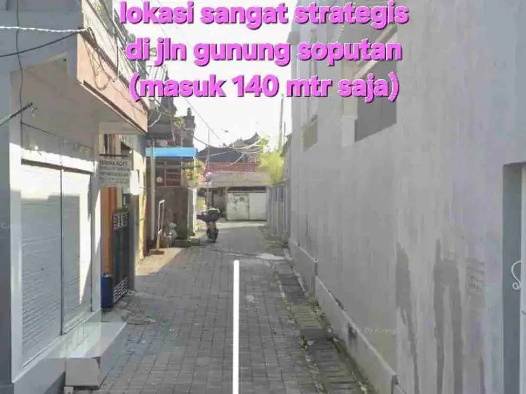 Jual tanah 192m2 x 2 di perumahan PURI TAMAN jln GUNUNG SOPUTAN area TEUKU UMAR BARAT padang sambian Denpasar Bali - Image 3 of 10