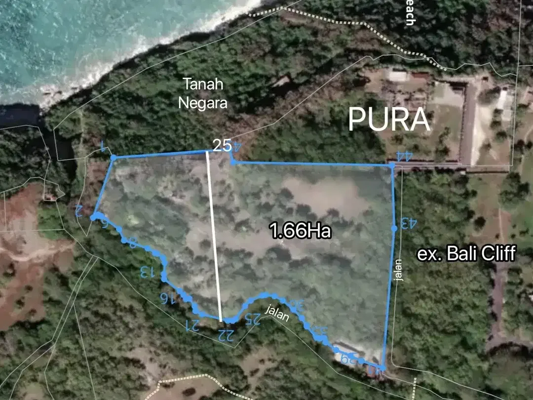 Tanah Los Tebing Pantai Green Bowl Ungasan Jimbaran Badung - Image 2 of 9