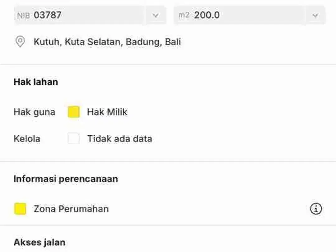 Dijual Tanah 200m2 di Kutuh Cocok Untuk Villa - Image 7 of 8