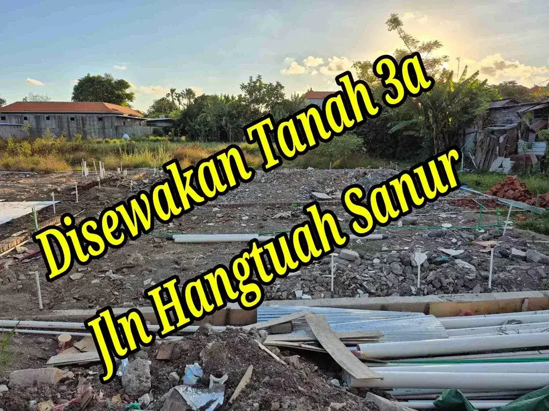 Disewakan tanah 3a di Jln Hangtuah Sanur Bali - Image 1 of 10
