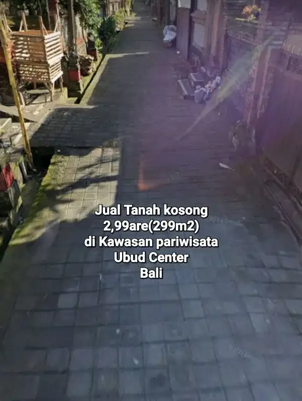 Jual Tanah 299M² Ubud Kawasan Pariwisata, Peliatan Gianyar Bali - Image 3 of 10