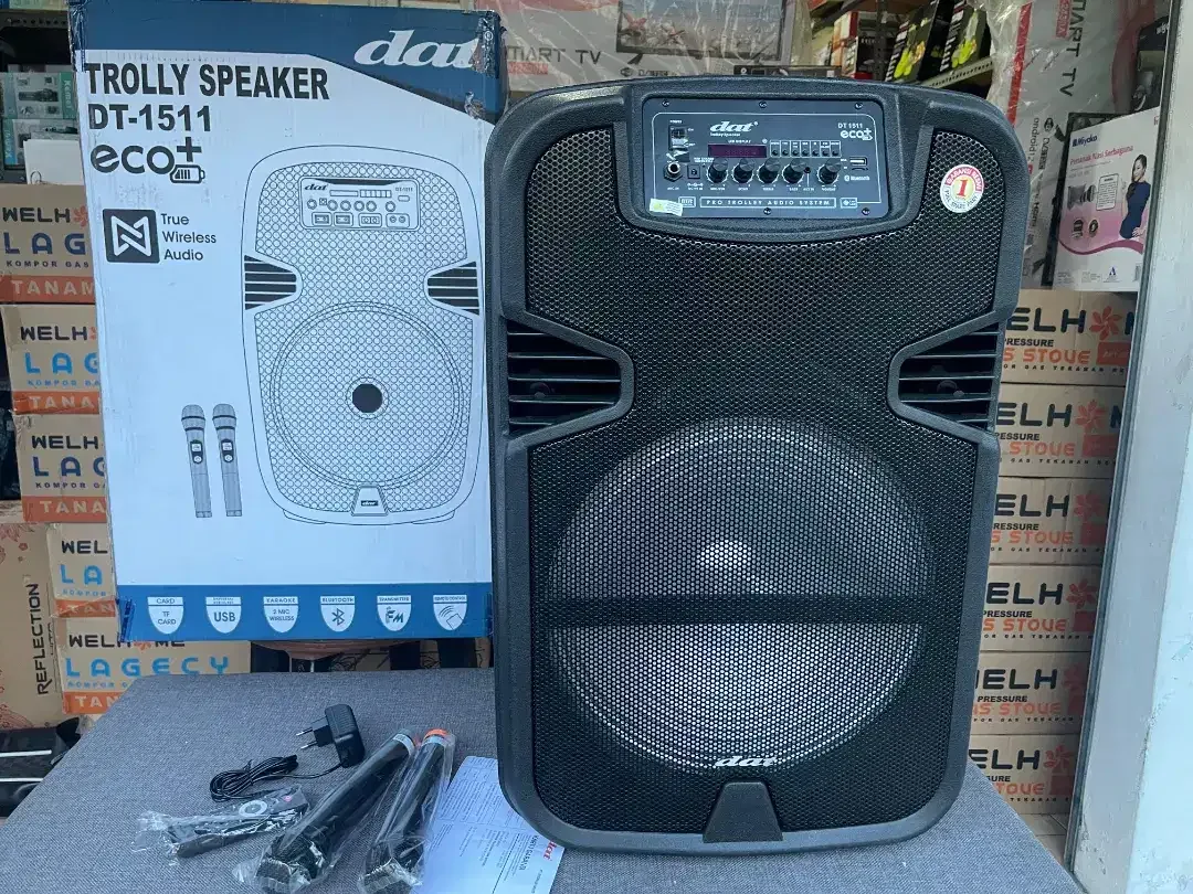 Baru merk DAT speaker troly karaoke besar 15 inch - Image 1 of 4