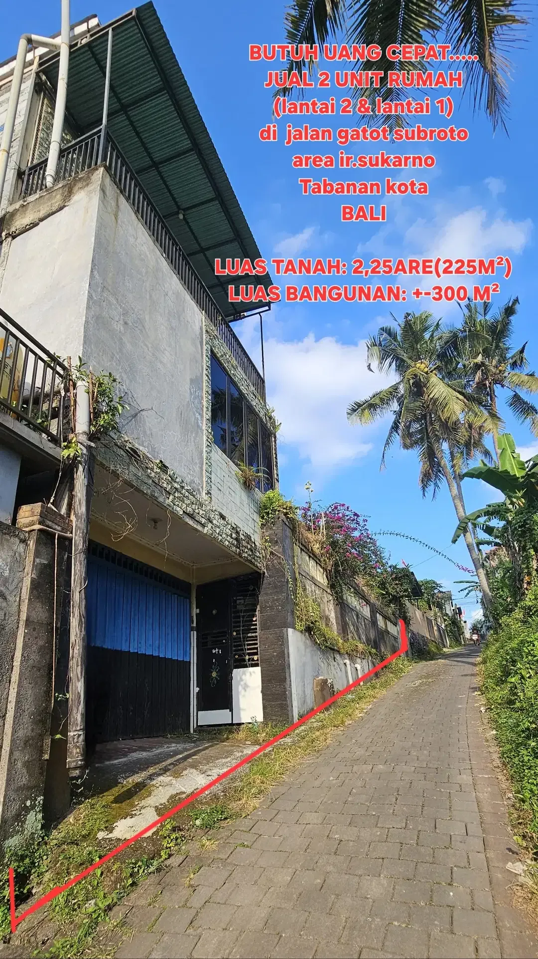 BUC JUAL RUMAH 222M2 dkt RS PURI BUNDA  jln ir sukarno Tabanan Bali - Image 5 of 10
