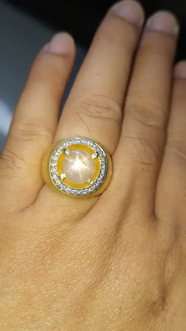 Natural yellow star sapphire srilanka / Mirah cempaka ceylon - Image 5 of 5