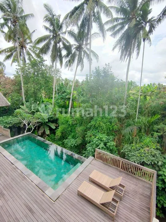 Villa Cantik Fully Furnished View Jungle & Riverside di Ubud - Image 1 of 4