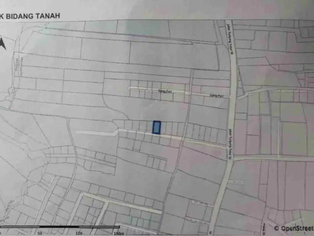 Jual Tanah 1are/100m² Jl Tunjung Tutur Denpasar Utara SHM & Zona Kuning area Hunian straregis.rg1 - Image 4 of 4