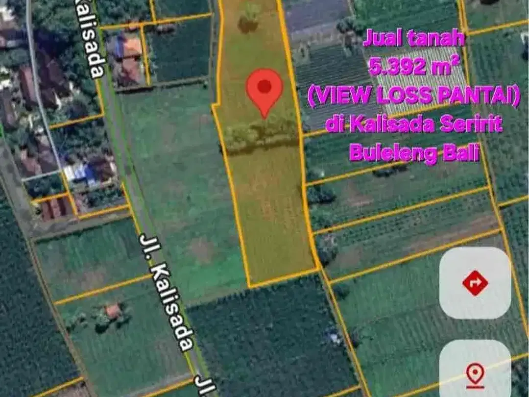 JUAL TANAH LOSS PANTAI,
HARGA TERMURAH
lokasi di tepi PANTAI
SANG RAMA
Kalisada Seririt
Buleleng - Image 10 of 10