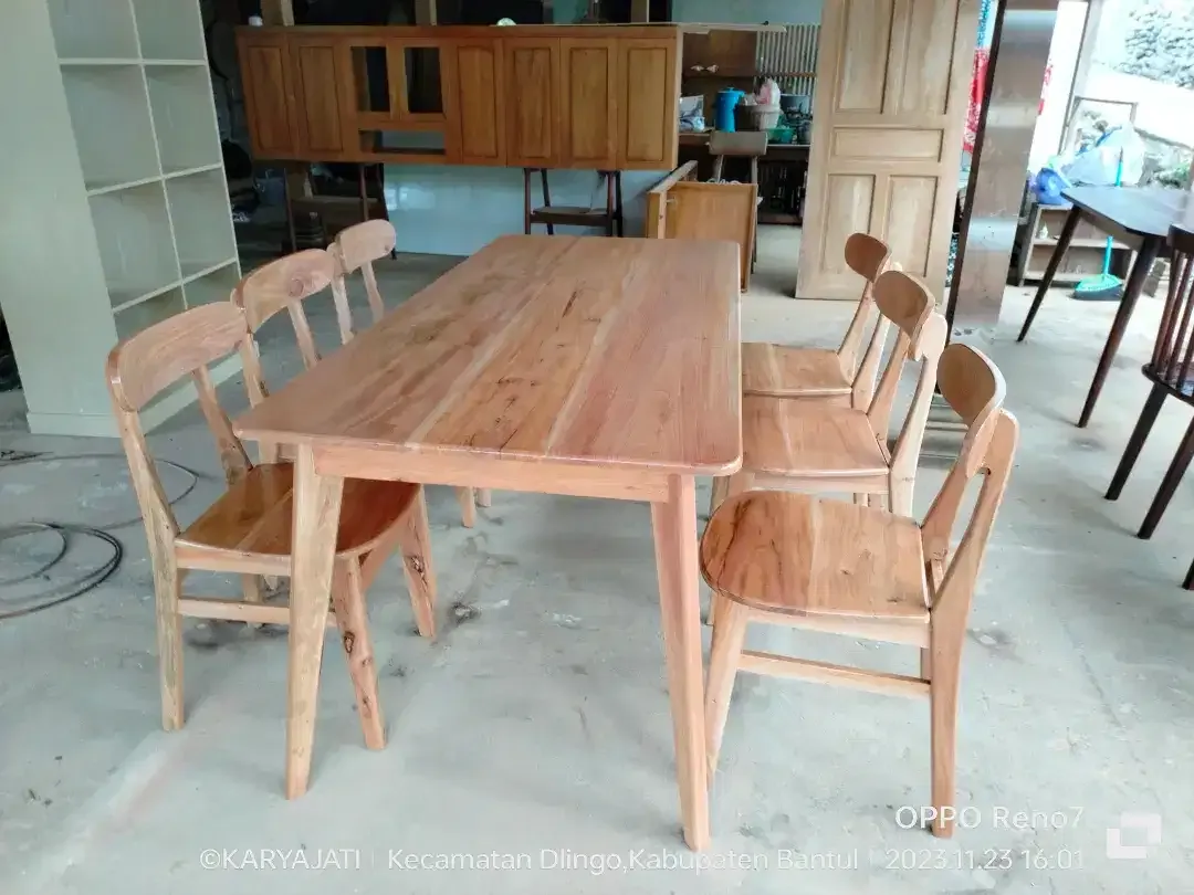 Set kursi cafe Mahoni - Image 4 of 10