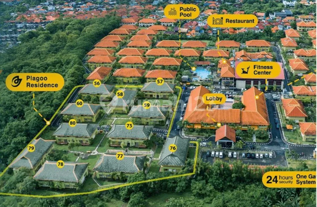Apartement 2BR Luas 100m2 Fasilitas Hotel di Taman mumbul Nusa dua - Image 2 of 4