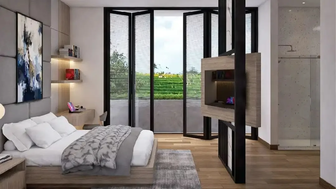 VILLA READY UNIT FURNISHED 2LT VIEW SAWAH LOKASI PERERENAN CANGGU - Image 8 of 10