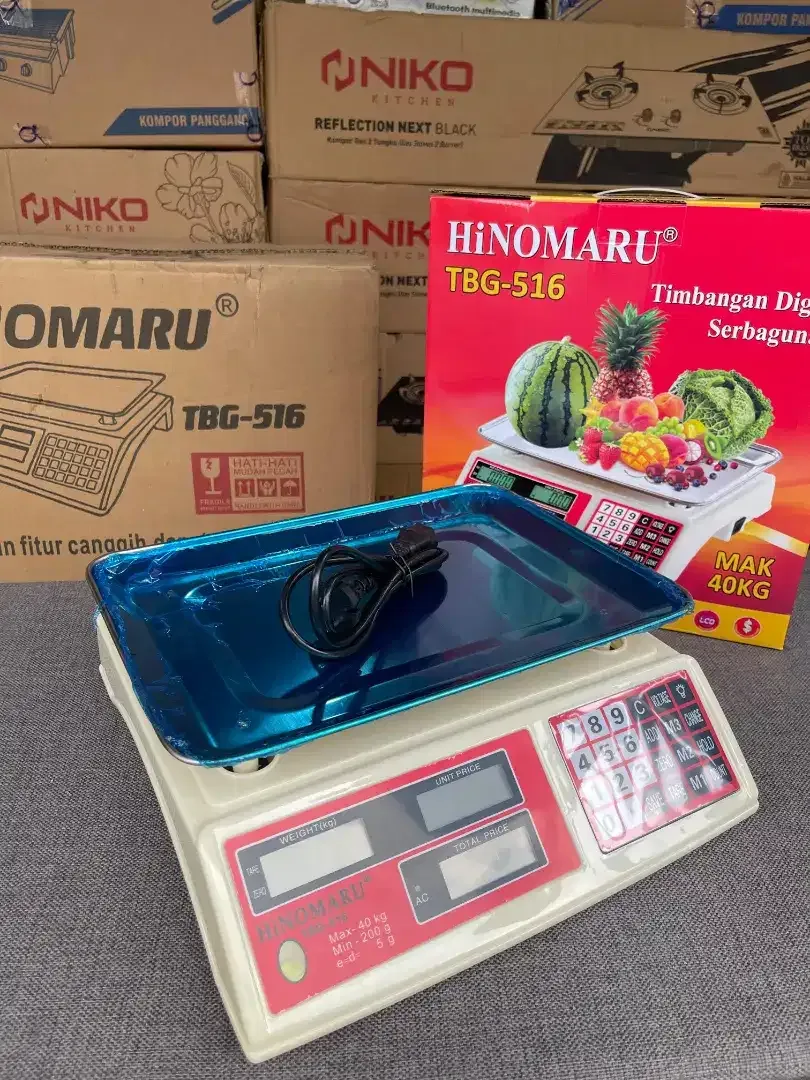 HINOMARU TIMBANGAN BUAH DIGITAL HARGA BERKUALITAS  MAX BEBAN 40 KG - Image 1 of 3