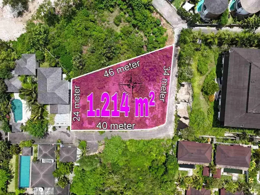 Tanah Ocean View Zona Pink Link Villa Kahuripan Ungasan Bali - Image 7 of 10