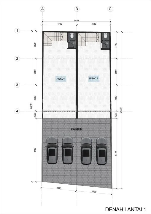 Ruko Baru Dijual di Kebo Iwa Denpasar | Siap Investasi - Image 2 of 4