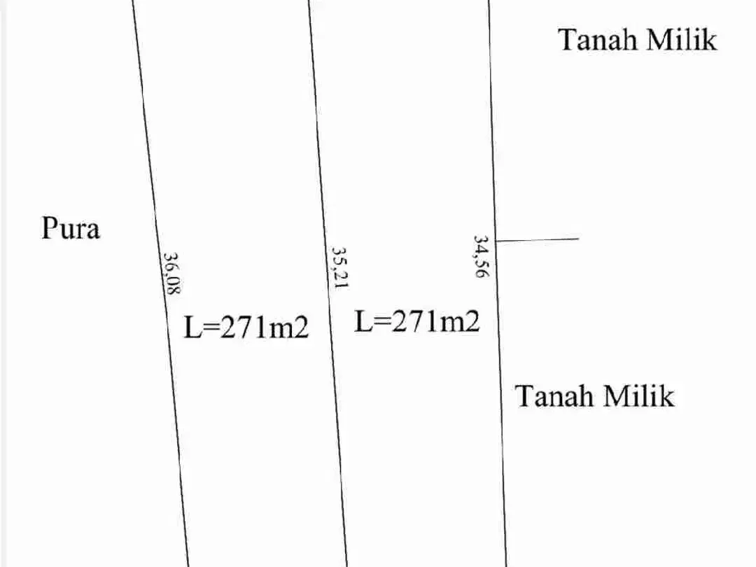 di jual tanah dengan luas 2,71 are di singapadu - Image 4 of 5