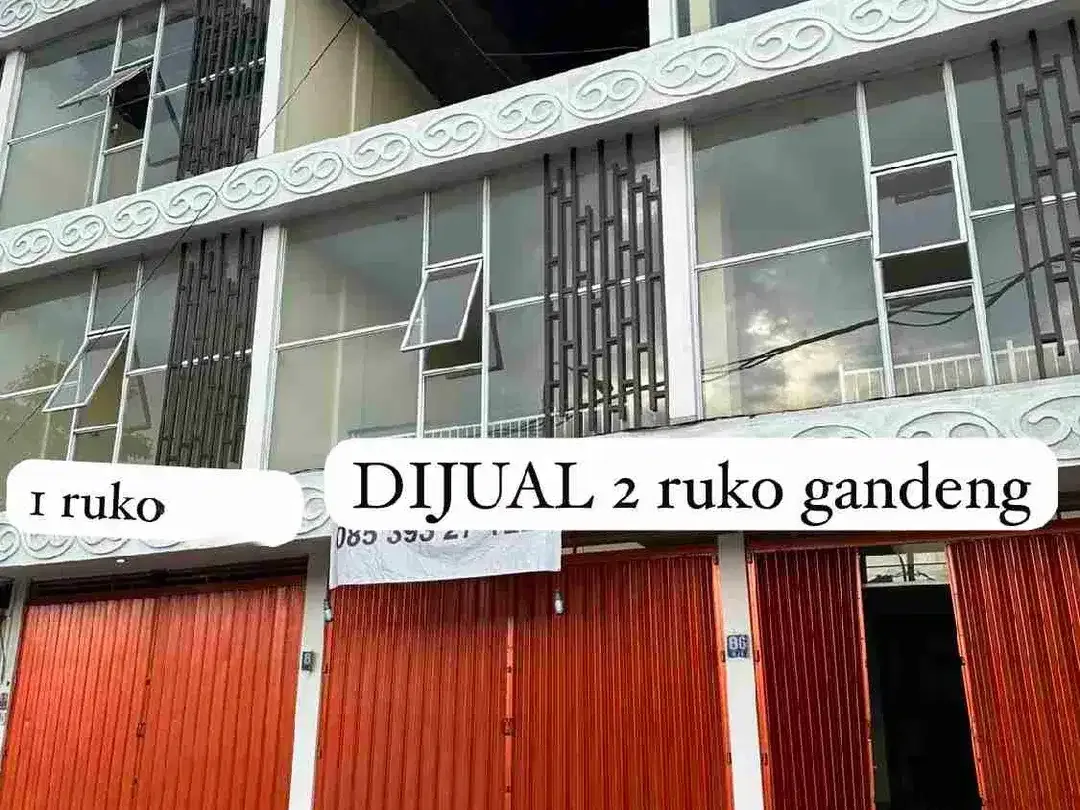 jual 2 ruko loss atau 3 ruko  lantai.3 di jln Raya Mahendradata denpasar - Image 1 of 8