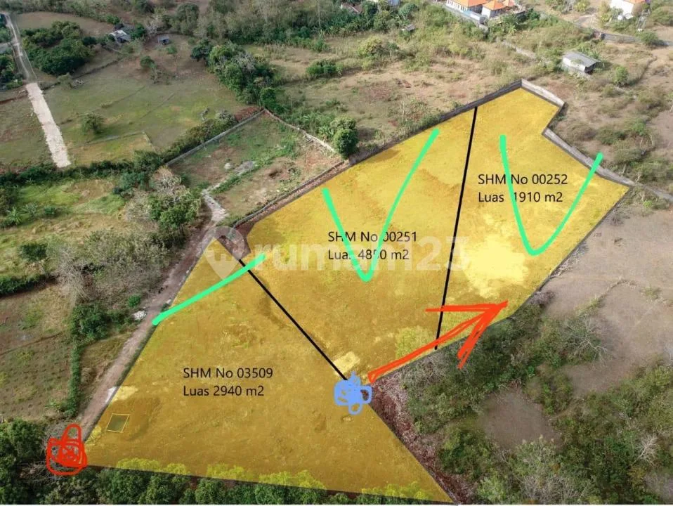9700M2 Tanah Dijual -7 Menit ke Pantai Pandawa - Image 3 of 4